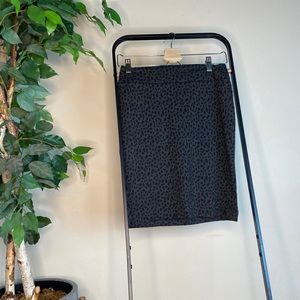 Halogen printed straight skirt